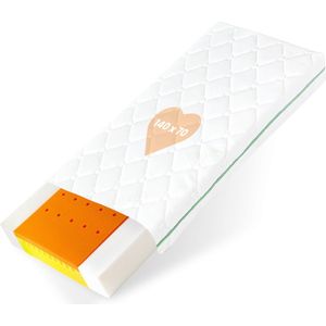 BestCare - EU-product, Thermoelastic Visco Baby Plus - en Junior-matras, met Memory Foam voor beter slaapcomfort, Afmeting: Visco Baby 140x70 cm, Hoogte 12cm