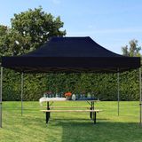 3x4,5 M Easy Up Partytent Vouwpaviljoe - PREMIUM Staal 40m - Zwart