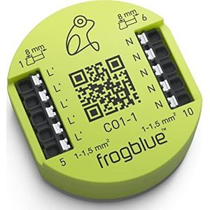 FrogConnect1-1: voert lekstroom en restspanning af, vermindert het flikkeren van sommige ledlampen wanneer uitgeschakeld