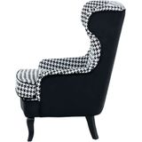 MOLDE - Fauteuil - Zwart - Polyester