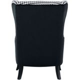 MOLDE - Fauteuil - Zwart - Polyester