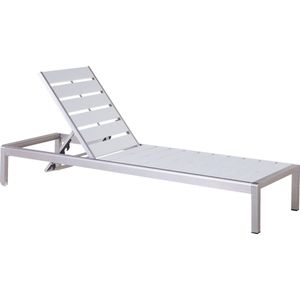 Beliani NARDO  - Strandstoel - Wit - Aluminium