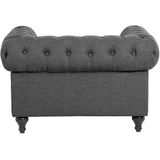 CHESTERFIELD - Chesterfield fauteuil - Grijs - Polyester