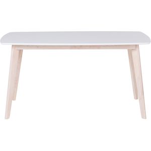 Beliani SANTOS - Eettafel - Wit - 90 x 150 cm - MDF