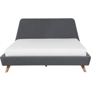 VIENNE - Tweepersoonsbed - Grijs - 160 x 200 cm - Polyester