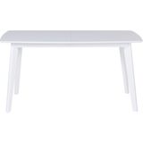 SANFORD - Uitschuifbare Eettafel - Wit - 90 X 150/195 cm - MDF