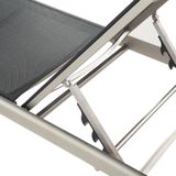 FOSSATO - Strandstoel - Zwart - Aluminium
