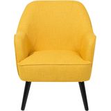 Beliani LOKEN - Fauteuil - Geel - Polyester