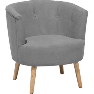 ODENZEN - Fauteuil - Grijs - Polyester