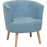 ODENZEN - Fauteuil - Blauw - Polyester