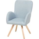 BJARN - Fauteuil - Blauw - Polyester