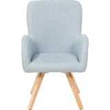 BJARN - Fauteuil - Blauw - Polyester