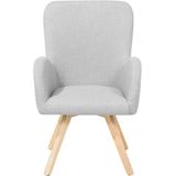 BJARN - Fauteuil - Grijs - Polyester