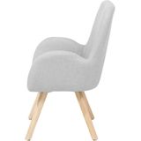 BJARN - Fauteuil - Grijs - Polyester