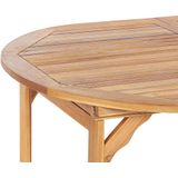 Beliani MAUI - Eettafel-Lichte houtkleur-Acaciahout