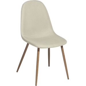 Beliani BRUCE - Eetkamerstoel - Beige  - Polyester