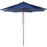 Beliani TOSCANA - Parasol - Blauw - 270 cm - Polyester