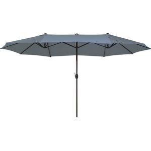 Beliani SIBILLA - Parasol - Grijs - 460 cm - Polyester