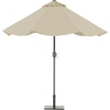 Beliani RAPALLO - Led Parasol - Beige /Grijs - Polyester