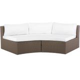 Beliani SEVERO - Loungeset voor 9 - Bruin - PE rotan