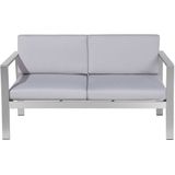 Beliani SALERNO - Loungeset voor 4 - Grijs - Aluminium