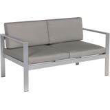 Beliani SALERNO - Loungeset voor 4 - Donkergrijs - Aluminium