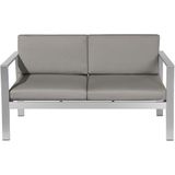 Beliani SALERNO - Loungeset voor 4 - Donkergrijs - Aluminium