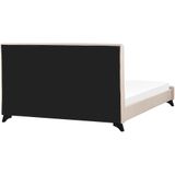 AMBASSADOR - Tweepersoonsbed - Zwart - 160 x 200 cm - Polyester