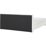 PRESIDENT - Boxspringbed - Wit - 160 x 200 cm - Kunstleer