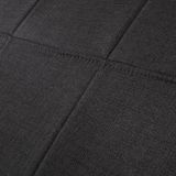 VICHY - Futon tweepersoonsbed - Zwart - 180 x 200 cm - Polyester