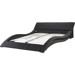 VICHY - Futon tweepersoonsbed - Zwart - 180 x 200 cm - Polyester