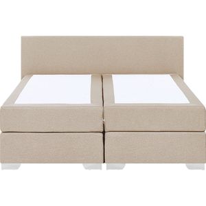 PRESIDENT - Boxspringbed - Beige - 160 x 200 cm - Polyester