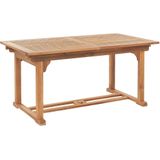 Beliani JAVA  - Tuintafel - Lichte houtkleur - 90 x 160/220 cm - Acaciahout