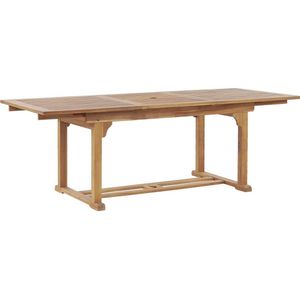 Tuintafel acaciahout uitschuifbaar tafelblad 160 / 220 x 90 cm