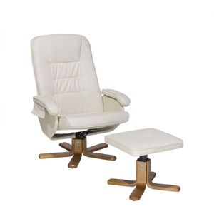 Beliani RELAXPRO - Fauteuil - Beige - Kunstleer