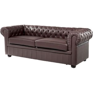 CHESTERFIELD - Chesterfield bank 2-zits - Bruin - Leer