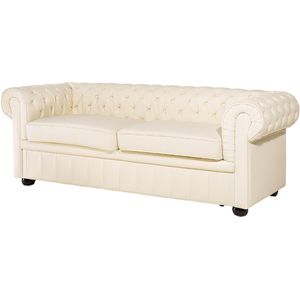 CHESTERFIELD - Chesterfield bank 2-zits - Beige - Leer