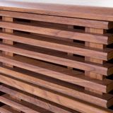 Beliani CLEVELAND - Sideboard - Donkere houtkleur - MDF