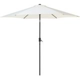 Parasol licht beige polyester aluminium ⌀ 270 cm terras balkon tuin