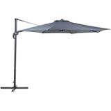 Tuin parasol antraciet/zwart stof 300 cm draaibaar weerbestendig tuin terras balkon