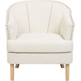 ELVERUM - Fauteuil - Beige - Polyester