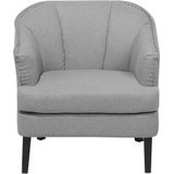 Beliani ELVERUM - Armchair - Grijs - Polyester