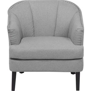 Beliani ELVERUM - Armchair - Grijs - Polyester