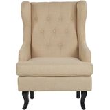 ALTA - Chesterfield fauteuil - Beige - Polyester