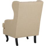 ALTA - Chesterfield fauteuil - Beige - Polyester