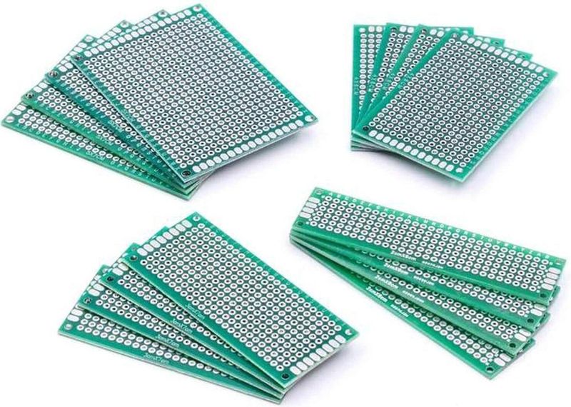 AZDelivery 16 x PCB Board Set Hole Grid Board compatibel met Arduino Inclusief E-Book!
