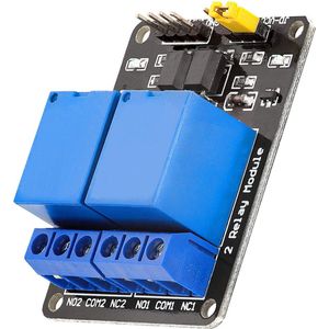 AZDelivery 2-Relay Module 5V met Optocoupler Low-Level-Trigger compatibel met Arduino Inclusief E-Book! 1
