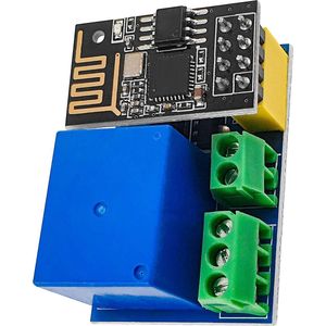AZDelivery ESP8266-01S Wlan WiFi-Module 5V met Relais-Adapter (opvolger van ESP01) compatibel met Arduino Inclusief E-Book!