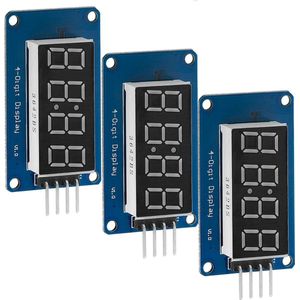 AZDelivery 3 x 4 Bit Digital Tube LED Display Module TM1637 met Clock Display compatibel met Arduino en Raspberry Pi Inclusief E-Book!
