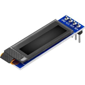 AZDelivery 0,91 inch OLED 128 x 32 pixels SSD1306 I2C Display compatibel met Arduino en Raspberry Pi Inclusief E-Book!